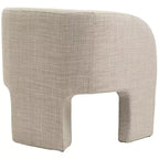 Weaved Polyester Fabric Accent Chair