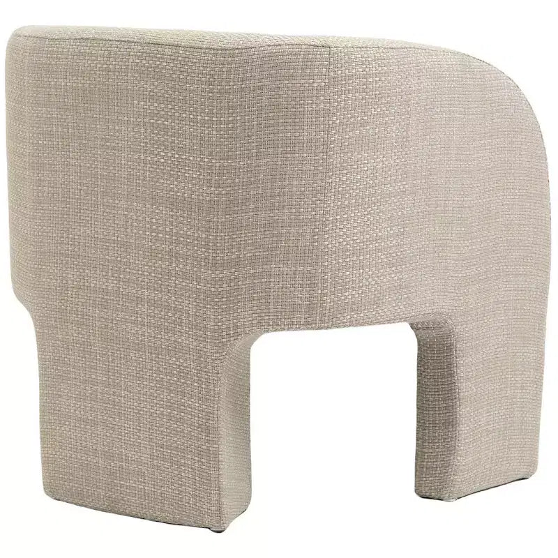 Weaved Polyester Fabric Accent Chair