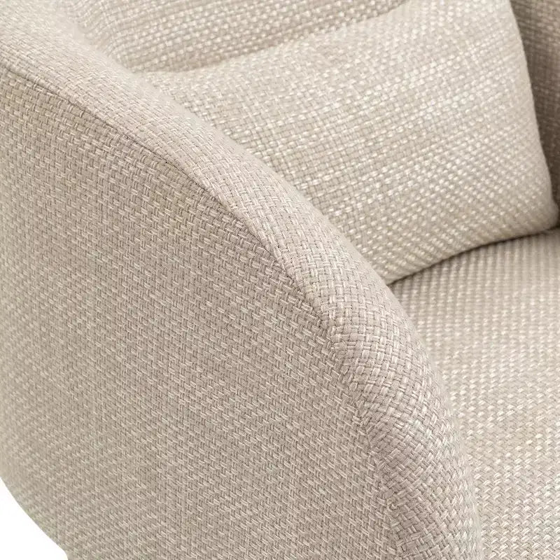 Weaved Polyester Fabric Accent Chair