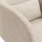 Weaved Polyester Fabric Accent Chair