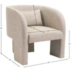 Weaved Polyester Fabric Accent Chair