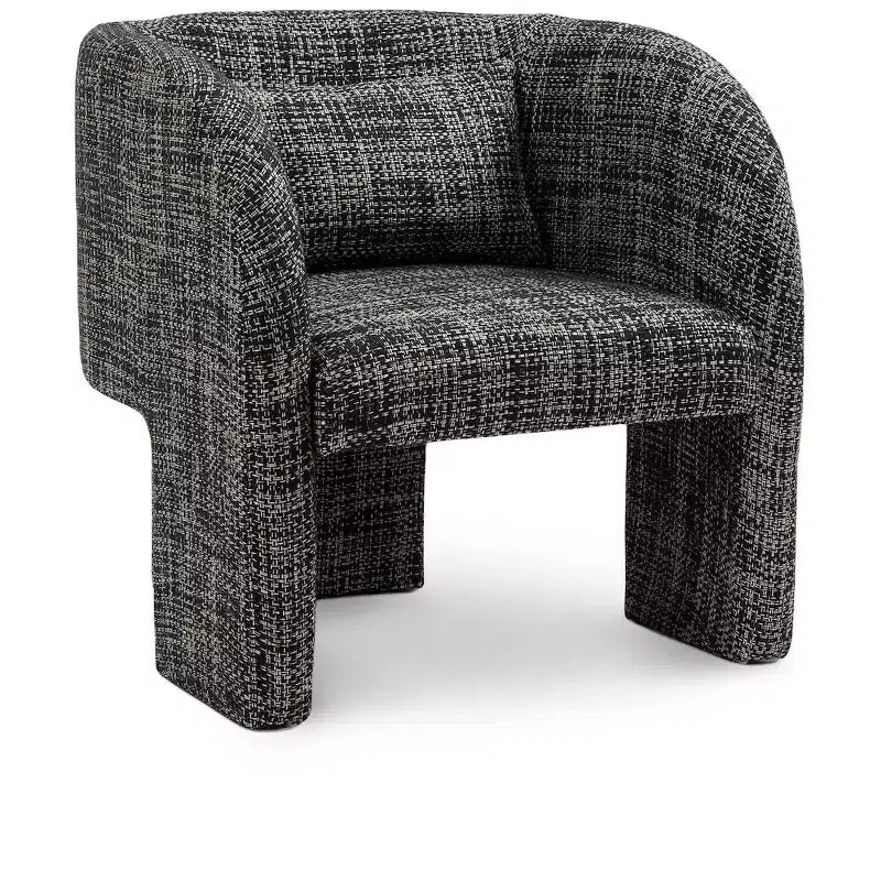 Weaved Polyester Fabric Accent Chair
