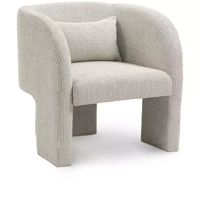 Weaved Polyester Fabric Accent Chair