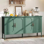 Gabinete buffet de 59 pulgadas de ancho con función de almacenamiento, gabinete de cocina, mesa consola de madera, gabinete decorativo para barra de café en comedor  