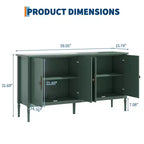 Gabinete buffet de 59 pulgadas de ancho con función de almacenamiento, gabinete de cocina, mesa consola de madera, gabinete decorativo para barra de café en comedor  